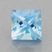 0.66 Carat Rich Azure Blue Fine Aquamarine Square Gemstone | 5mm Natural Loose Princess Aqua