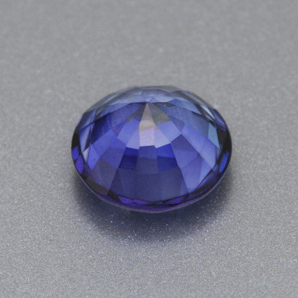 7mm Brilliant Round Periwinkle Blue Lab Created Sapphire | Rare Montana Yogo Color | 1.80 Carat Premium AAAA Quality Loose Stone - Item: SBSYN003355 - Image: 2