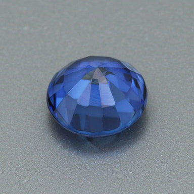 1.23 Carat Brilliant Royal Blue Lab Created Sapphire Loose Round 6.1mm | Premium AAAA Quality - alternate view