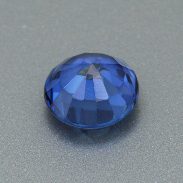 1.23 Carat Brilliant Royal Blue Lab Created Sapphire Loose Round 6.1mm | Premium AAAA Quality - Item: SBSYN003354 - Image: 2