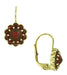 Bohemian Garnet Victorian Drop Earrings in 14 Karat Yellow Gold and Sterling Silver Vermeil