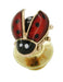Enameled Ladybug Antique Lapel Pin in 14 Karat Gold