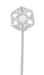 Antique Art Deco Diamond Stickpin in 14 Karat White Gold