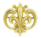 Antique Victorian Fleur De Lis Scroll Brooch and Watch Pin in 14 Karat Yellow Gold