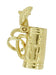 Movable Enchanting Beer Stein Charm in 14 Karat Gold