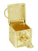 Movable Box of Dreams Pendant in 14 Karat Yellow Gold - Engraved Prayer Box Charm