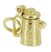 Movable Coffee Pot Charm in 14 Karat Gold
