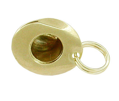 Fedora Hat Charm in 10 Karat Gold - alternate view