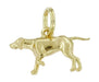 Pointer Dog Charm in 14 Karat Gold