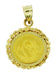 1988 1/20 Oz. Panda Coin Charm Pendant with 14 Karat Gold Rope Bezel