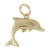 Leaping Dolphin Charm in 10 Karat Gold