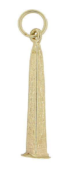 Washington Monument Charm in 14 Karat Gold - alternate view