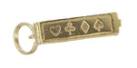 Opening Movable Deck of Cards Charm in 14 Karat Gold