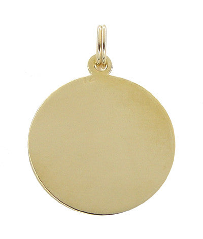 Libra Scales of Justice Pendant Charm in 14 Karat Gold - Item: C371 - Image: 2