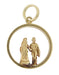 Bridegroom and Bride Wedding Charm in 14 Karat Gold