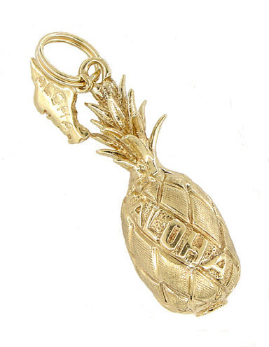 Aloha Pineapple Charm in 14 Karat Gold
