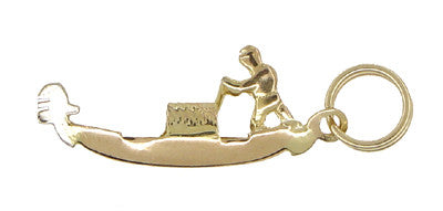 Gondola Charm in 14 Karat Gold - Item: C390 - Image: 2