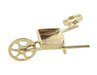 Movable Wheelbarrow Charm in 9 Karat Gold