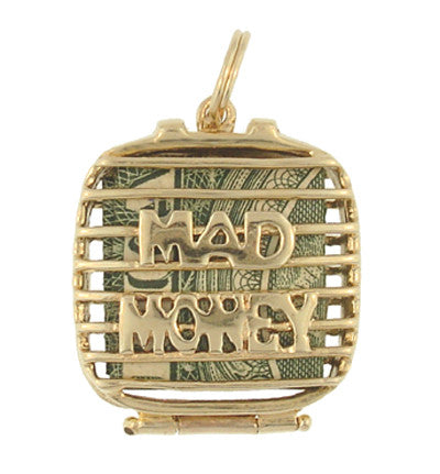 Mad Money Case Movable Charm in 14 Karat Yellow Gold