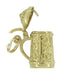 Vintage Movable Beer Stein Charm in 18 Karat Yellow Gold