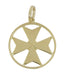 Maltese Cross Pendant in 18 Karat Gold - Amalfi Cross