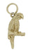 Parrot on a Perch Charm in 14 Karat Gold