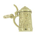 Vintage Movable Beer Stein Charm in 10 Karat Yellow Gold