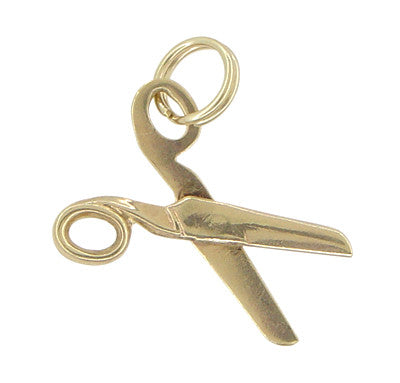 Movable Scissors Charm in 10 Karat Gold — Antique Jewelry Mall