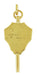 Alpha Omega Alpha Key Pendant in 10 Karat Gold