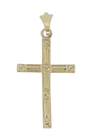 Vintage Cross Pendant in 14 Karat Gold