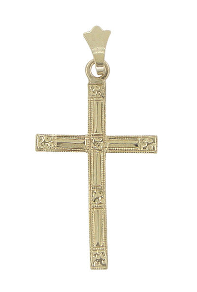 Vintage Cross Pendant in 14 Karat Gold