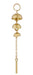 Moveable Wind Chime Pendant in 14 Karat Gold