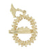 Vintage Hawaiian Lei and Cruise Ship Pendant in 14 Karat Yellow Gold