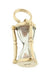 Mini Vintage Sand Timer Charm in 14 Karat Gold