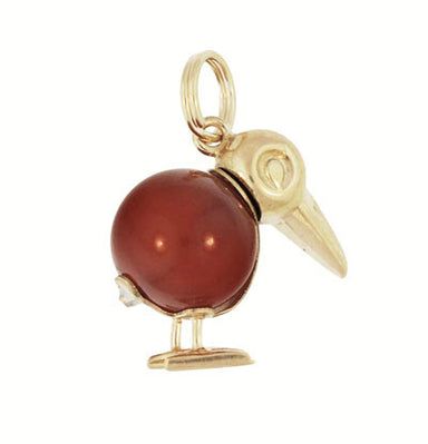 Vintage Bird Charm in 14 Karat Yellow Gold