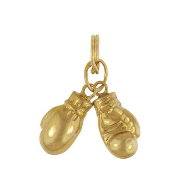 Boxing Gloves Charm in 14 Karat Gold