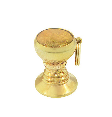 Vintage Goblet Charm in 14 Karat Yellow Gold - alternate view