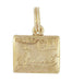 Romeo To Juliet Love Letter Charm in 10K Yellow Gold