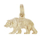 Grizzly Bear Charm in 14K Gold