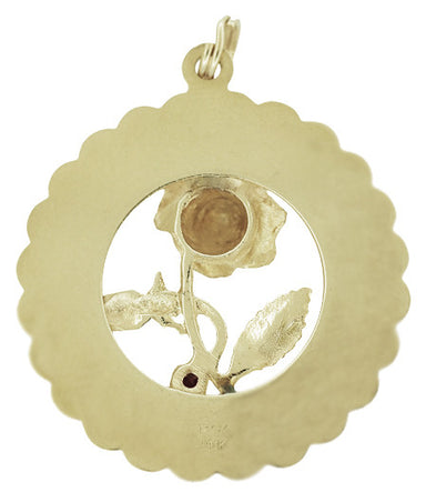 A Date to Remember Vintage Pendant in 14 Karat Yellow Gold - alternate view