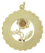 A Date to Remember Vintage Pendant in 14 Karat Yellow Gold