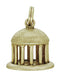 Vintage Greenbrier Springhouse Pendant Charm in 14 Karat Yellow Gold