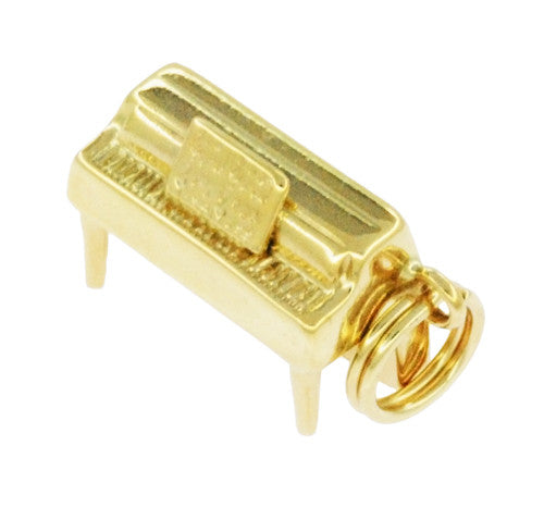 Upright Piano Charm in 14 Karat Gold - Item: C760 - Image: 2