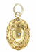 Oval Antique Victorian Rose Cut Diamond Pendant in 14 Karat Gold