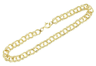 Vintage Charm Bracelet in 14 Karat Yellow Gold - alternate view
