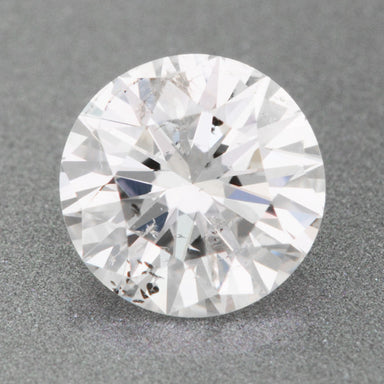0.61 Carat F Color I1 Clarity Loose Affordable Diamond | Beautiful and Eye Clean | Laser Enhanced with AGS Report