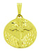 Cross Pendant Medallion in 14 Karat Yellow Gold
