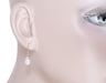 Art Deco Pearl Drop 14 Karat Rose Gold Earrings