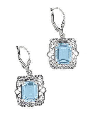 Dew Orecchini Pendente Donna In Argento 925, Stile Art Nouveau, Regalo Per Anniversario Natale