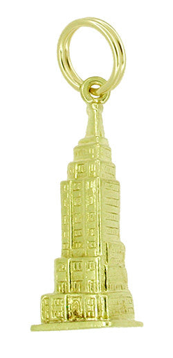 Empire State Building Charm in 14 Karat Gold